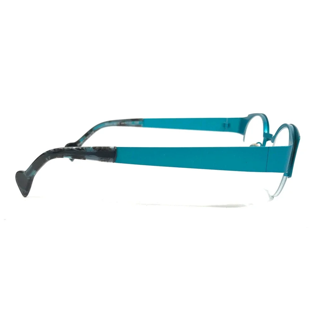 BOZ Eyeglasses Frames WILY 0225 Brown Blue Matte Spotted Half Rim 44.5-21-135